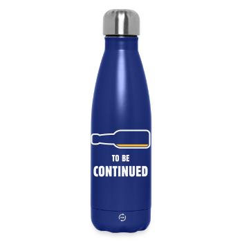 À suivre (Bier / Bierchen / NEG 2C) - Bouteille isotherme 500 ml - bleu foncé  - Devant