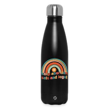 Keep Abortion Safe And Legal  - Insulated Water Bottle 500 ml - black - Front