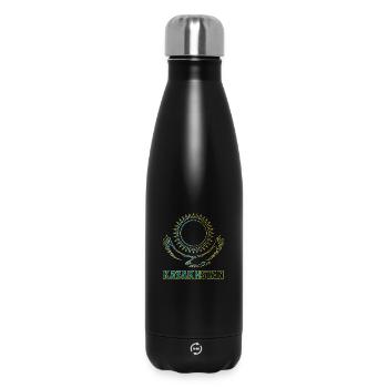 Kazakhstan steppe eagle gift - Insulated Water Bottle 500 ml - black - Front