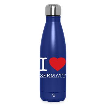 I LOVE ZERMATT - Thermosflasche 500 ml - Dunkelblau  - Vorne