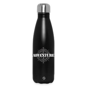 Abenteuer - Thermosflasche 500 ml - Schwarz - Vorne