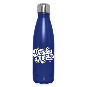 Love cuddly toy - Insulated Water Bottle 500 ml - dark blue  - Front