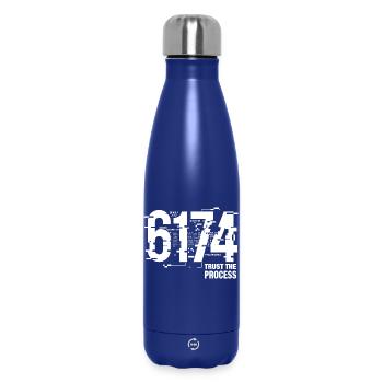 6174 Kaprekar Konstante Glitch Mathematik - Thermosflasche 500 ml - Dunkelblau  - Vorne