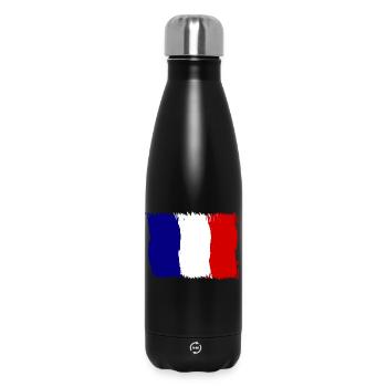 France, French - Insulated Water Bottle 500 ml - black - Front