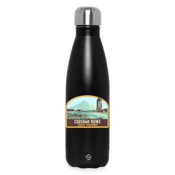 Ruins of Cagsawa, Mayon Volcano, Philippines - Insulated Water Bottle 500 ml - black - Front