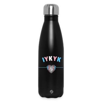 LGBT Pride Month - IYKYK Transgender - Insulated Water Bottle 500 ml - black - Front