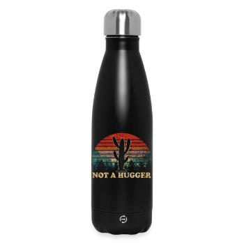 Désert Cactus Coucher de soleil Inspirational - Bouteille isotherme 500 ml - noir - Devant