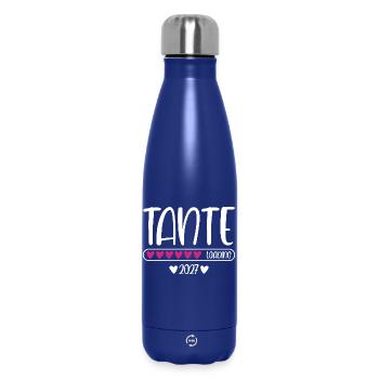 Tante 2027 chargement avec barre de chargement cœur - Bouteille isotherme 500 ml - bleu foncé  - Devant