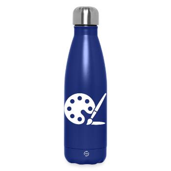 Painting, Color Palette, Brush, Art Icon - Insulated Water Bottle 500 ml - dark blue  - Front