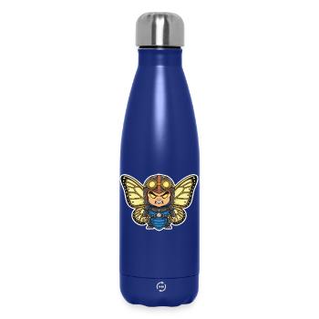 Steampunk Aviator Schmetterlingsblaue Rüstung - Thermosflasche 500 ml - Dunkelblau  - Vorne