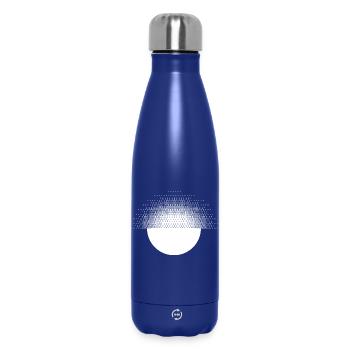 Conception géométrique du soleil - Bouteille isotherme 500 ml - bleu foncé  - Devant