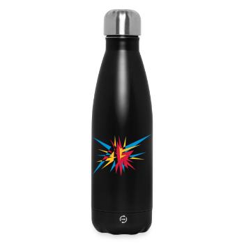 Explosion und Strahlen - Thermosflasche 500 ml - Schwarz - Vorne