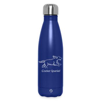 Cocker Spaniel - Thermosflasche 500 ml - Dunkelblau  - Vorne