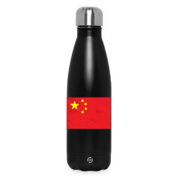 Flag of China - Insulated Water Bottle 500 ml - black - Front
