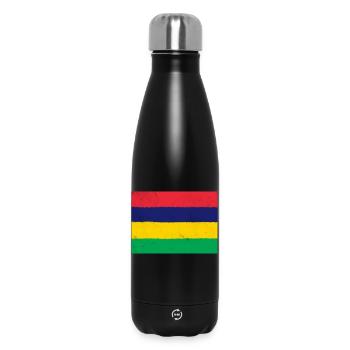 Flag of Mauritius - Insulated Water Bottle 500 ml - black - Front