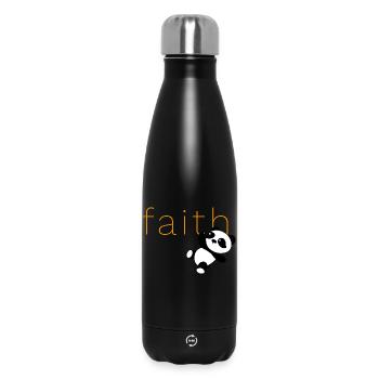 Panda-Glaube - Thermosflasche 500 ml - Schwarz - Vorne