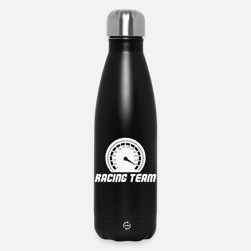 Emblème du compteur de vitesse de l’équipe de course - Bouteille isotherme 500 ml - noir