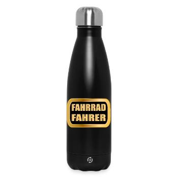 Fahrradfahrer Radfahren RAD Fahrrad - Thermosflasche 500 ml - Schwarz - Vorne