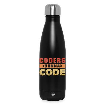 Mot du développeur - Bouteille isotherme 500 ml - noir - Devant