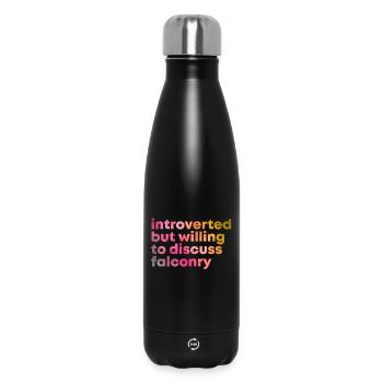 fauconnerie - Bouteille isotherme 500 ml - noir - Devant