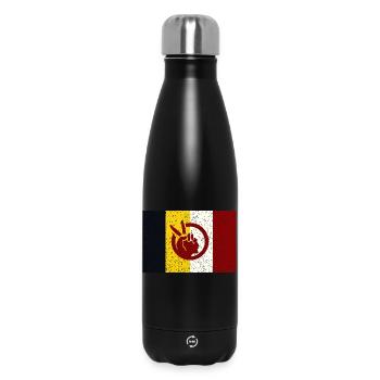 Mouvement amérindien - Bouteille isotherme 500 ml - noir - Devant