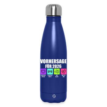 Bald Mama VORHERSAGE 2026 Lustiges - Thermosflasche 500 ml - Dunkelblau  - Vorne