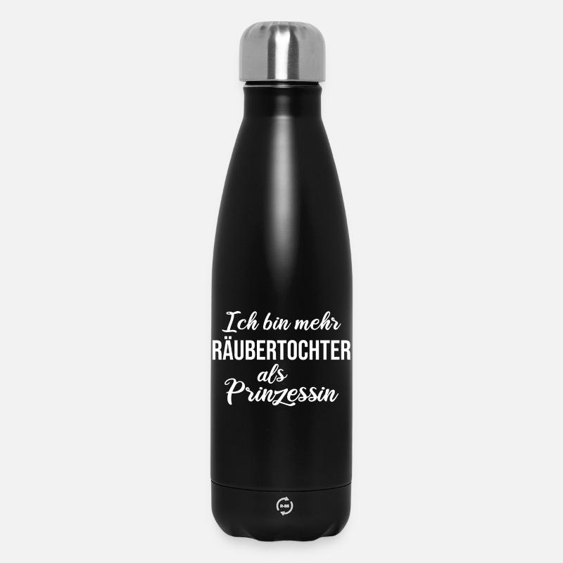 Je suis plus la fille d’un voleur que la princesse - Bouteille isotherme 500 ml - noir