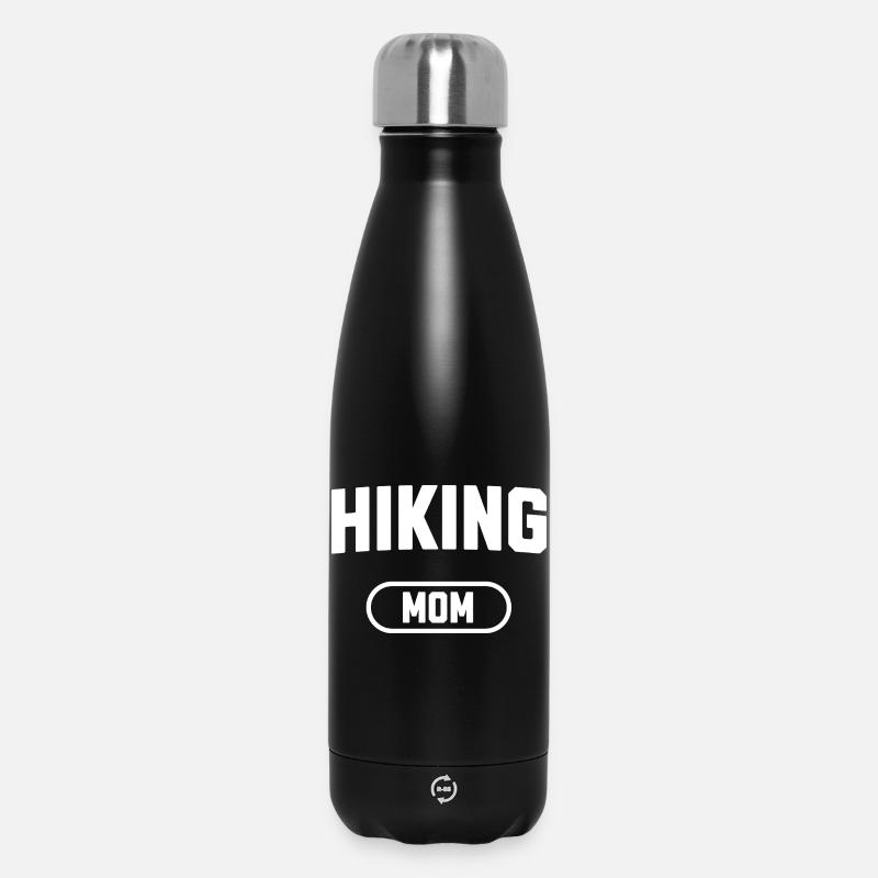 wandernde Mama - Thermosflasche 500 ml - Schwarz