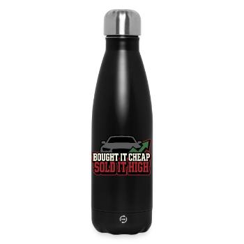 Car Flipper Flip Cars Car Reseller - Insulated Water Bottle 500 ml - black - Front