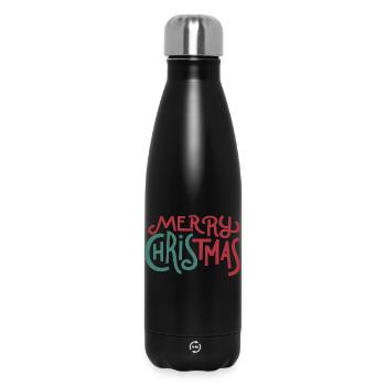 Merry Christmas - Insulated Water Bottle 500 ml - black - Front