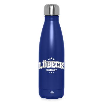 Lübeck Germany Shirt für Städte Fans Souvenir - Thermosflasche 500 ml - Dunkelblau  - Vorne