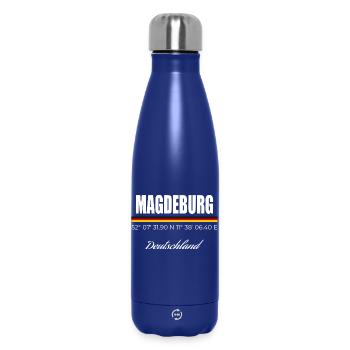 Magdeburg - Thermosflasche 500 ml - Dunkelblau  - Vorne