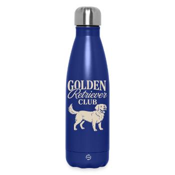 Golden Retriever Club - Insulated Water Bottle 500 ml - dark blue  - Front