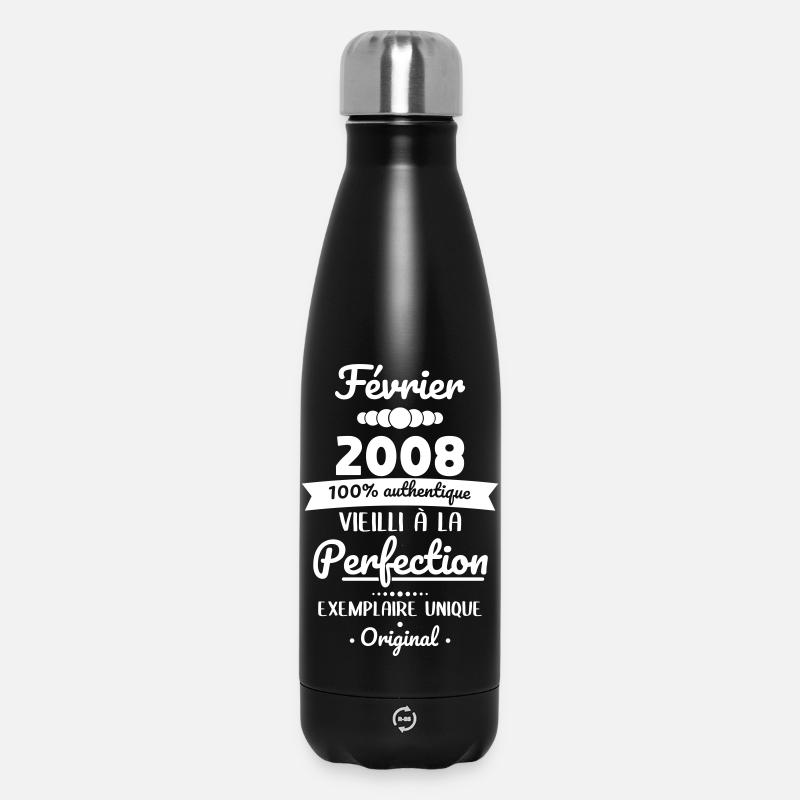 Anniversaire 20 ans - Février 2008 Original - Bouteille isotherme 500 ml - noir