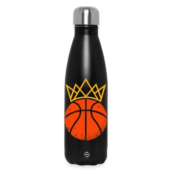Basketball King & Queen Partner Look Design - Insulated Water Bottle 500 ml - black - Front