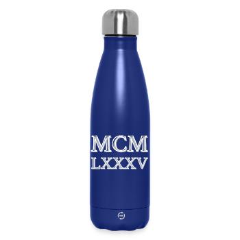 Roman numerals 1985 - MCMLXXXV - Bouteille isotherme 500 ml - bleu foncé  - Devant