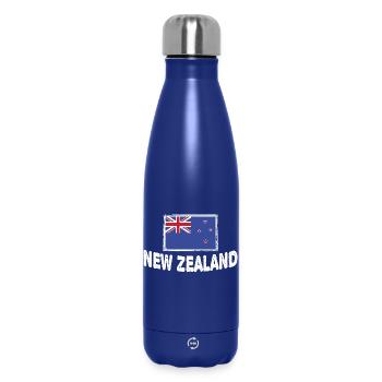 Drapeau néo-zélandais de la Nouvelle-Zélande - Bouteille isotherme 500 ml - bleu foncé  - Devant