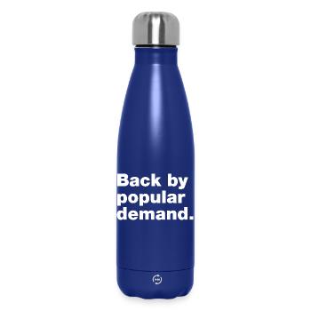 Zurück auf breite Nachfrage - Thermosflasche 500 ml - Dunkelblau  - Vorne