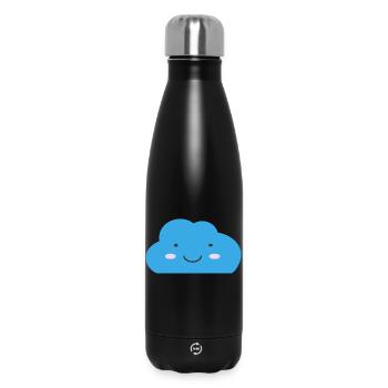 Nuage Kawaii - Bouteille isotherme 500 ml - noir - Devant