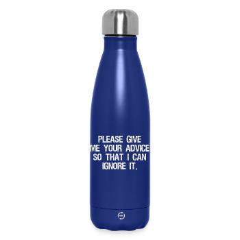 please give me your advice so that I can Ignore - Insulated Water Bottle 500 ml - dark blue  - Front