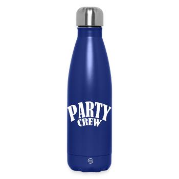party partycrew partymonster dj deejay disco crew - Thermosflasche 500 ml - Dunkelblau  - Vorne