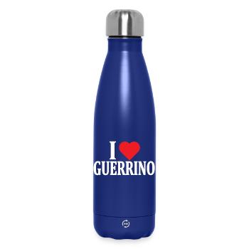 name t-shirt I love Guerrino t-shirt gift idea - Insulated Water Bottle 500 ml - dark blue  - Front