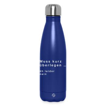 Have to think for a moment ... no - Insulated Water Bottle 500 ml - dark blue  - Front
