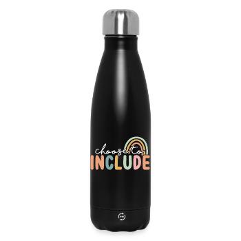 Choose It To Include Rainbow - Insulated Water Bottle 500 ml - black - Front