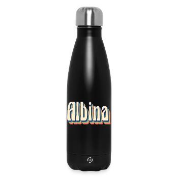 Vintage rétro Albina T-Shirt cadeau T-Shirt - Bouteille isotherme 500 ml - noir - Devant