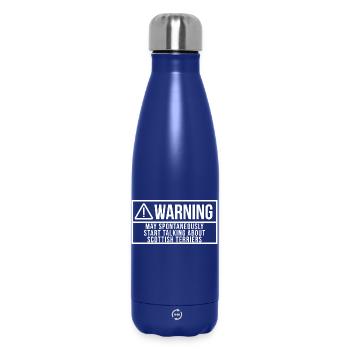 Scottish Terrier - Insulated Water Bottle 500 ml - dark blue  - Front