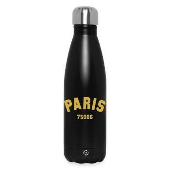 6e arrondissement de PARIS - Bouteille isotherme 500 ml - noir - Devant
