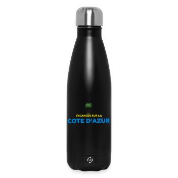 Holidays on the French Riviera - Insulated Water Bottle 500 ml - black - Front
