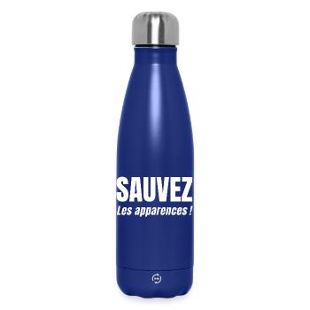SAVE APPEARANCES! - Insulated Water Bottle 500 ml - dark blue  - Front