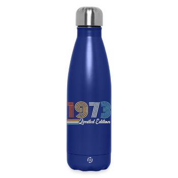 53rd birthday 1973 Born 1973 - Insulated Water Bottle 500 ml - dark blue  - Front